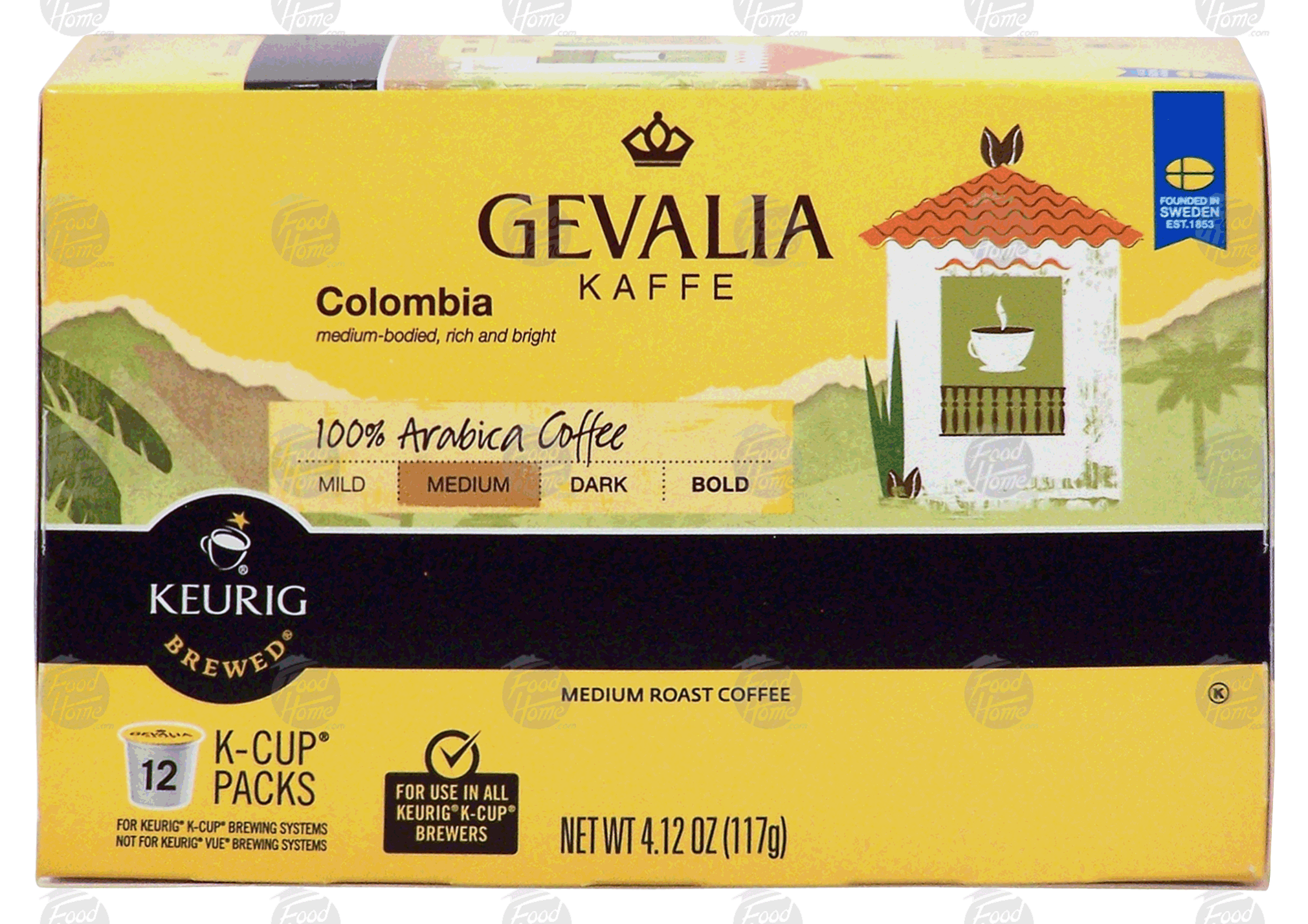 Keurig Gevalia medium roast coffee, 12 k-cups, 100% arabica Full-Size Picture